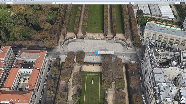 La Galerie Légitime 2.0: Le Jardin du Luxembourg by Apple Maps
