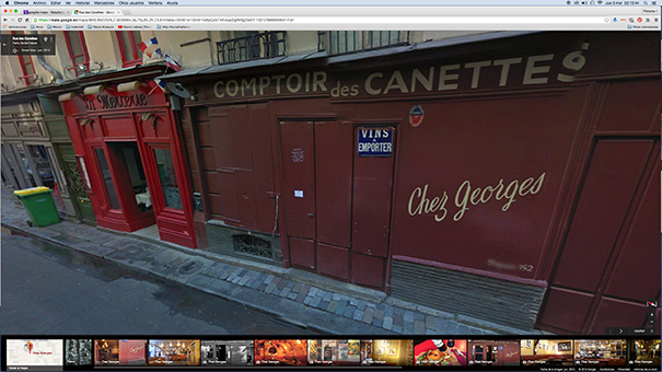 La Galerie Légitime 2.0: Chez Georges, 11 Rue des Canettes by Google Maps