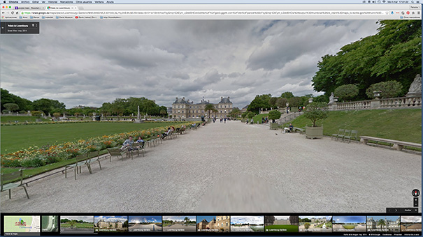La Galerie Légitime 2.0: Le Jardin du Luxembourg by Google Maps