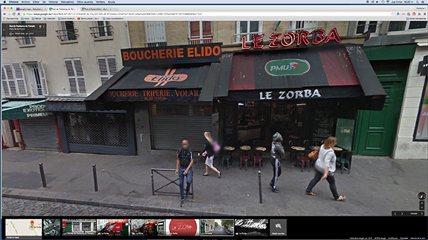 La Galerie Légitime 2.0: Café Le Zorba, 137 Rue du Faubourg du Temple by Google Maps